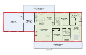 Floor plan of a cleaver shaped home. Ranch style homes may have a missing area that could create a cleaver shaped home. Sometimes a room instead of the entire house is a cleaver. In a cleaver shape home the residents will feel like they are walking on the razor's edge. Shen Men Feng Shui, Portland, Oregon